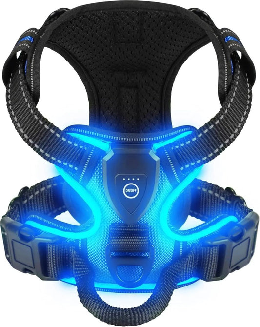 ILLUMI DOGTREK – Rechargeable LED Dog Harness for Increased Safety at Night