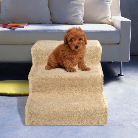 PAWASCEND MINI – Portable 3-step dog staircase for small pets