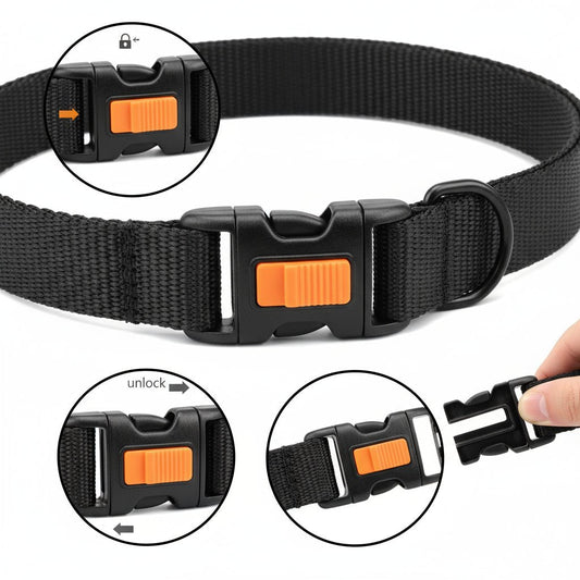 SECURELINK – Dog Training Prong Collar with Robust Steel & Soft Nylon Protection