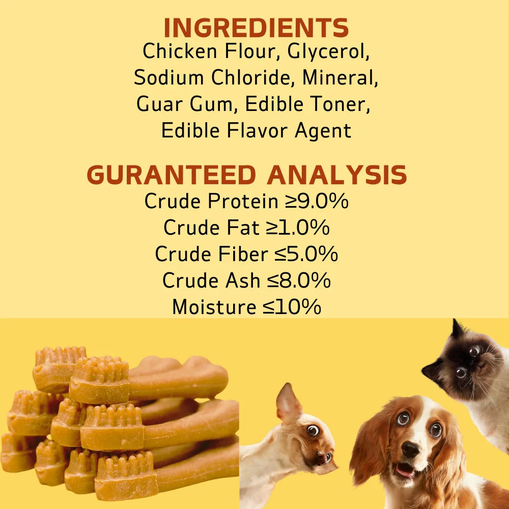 Natural Chicken Dental Dog Treats 200g/400g | Fresh Breath & Teeth Cleaning Chews