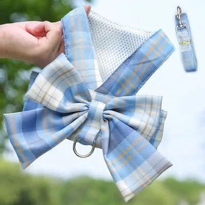 GRACEBOW – Adjustable Dog Harness with Elegant Bow for Stylish Walks