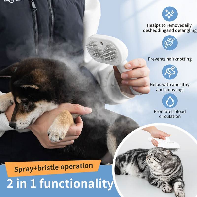 SOFTPAWS – Fur brush with massage effect & easy-clean button