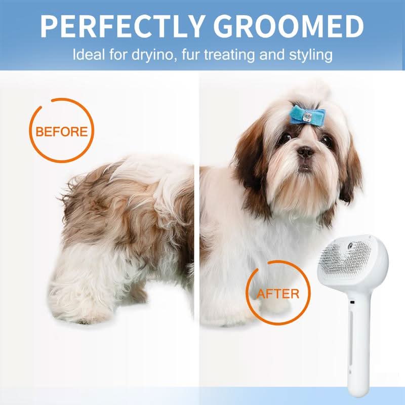 SOFTPAWS – Fur brush with massage effect & easy-clean button