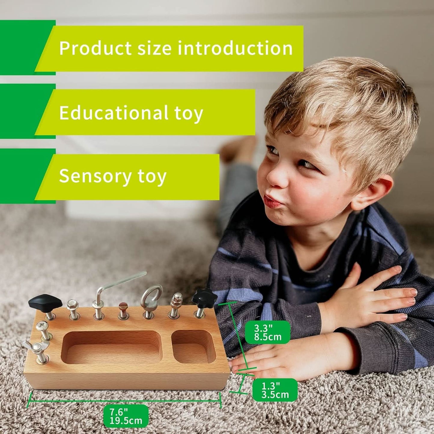 SkillCraft Busy Board - With real tools for children aged 3 and over