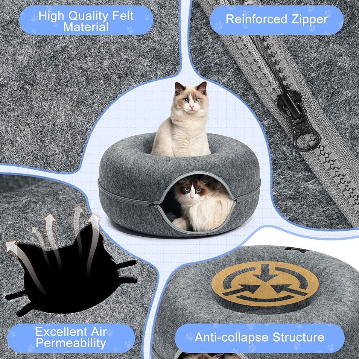 Purrfect Den - Luxury cat tunnel with sleeping area