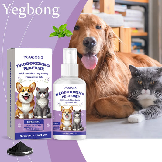 Yegbong Pet Deodorizing Spray – Eliminates Bad Odors & Long-Lasting Fresh Fragrance for Dogs & Cats – Non-Irritating Air & Pet Odor Eliminator Spray