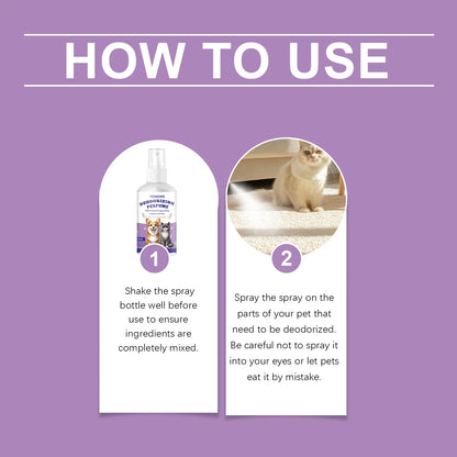 Yegbong Pet Deodorizing Spray – Eliminates Bad Odors & Long-Lasting Fresh Fragrance for Dogs & Cats – Non-Irritating Air & Pet Odor Eliminator Spray