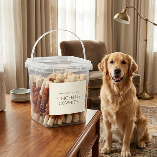 Chicken Wrapped Rawhide Sticks Dog Treats 100g/400g – Made with Real Chicken for Small, Medium & Large Dogs – Natural Chew Treats