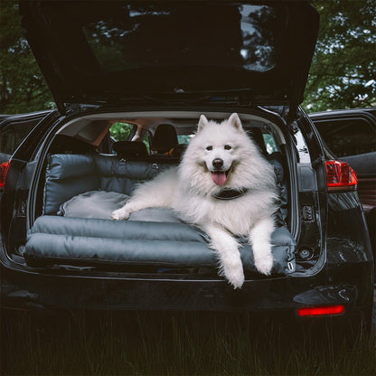 SEATPAW ELITE – Large Dog Car Seat Bed made of Faux Leather with Elegant Finish and Non-Slip Support