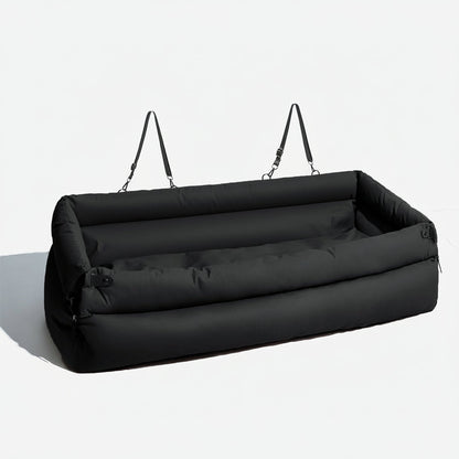 SEATPAW ELITE – Large Dog Car Seat Bed made of Faux Leather with Elegant Finish and Non-Slip Support