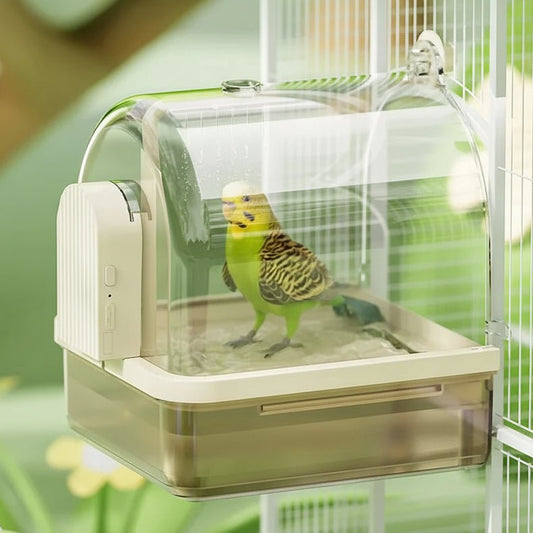 AVICLEAR – Transparent hanging bird bath with self-circulating water