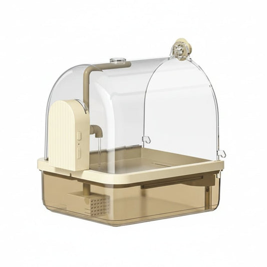 AVICLEAR – Transparent hanging bird bath with self-circulating water