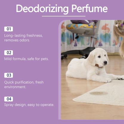 Yegbong Pet Deodorizing Spray – Eliminates Bad Odors & Long-Lasting Fresh Fragrance for Dogs & Cats – Non-Irritating Air & Pet Odor Eliminator Spray