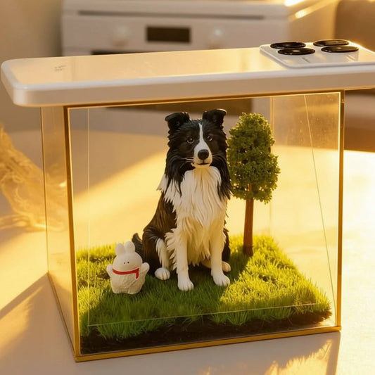 HOLOPET – Acrylic Memory Box for Pets with Holographic Look