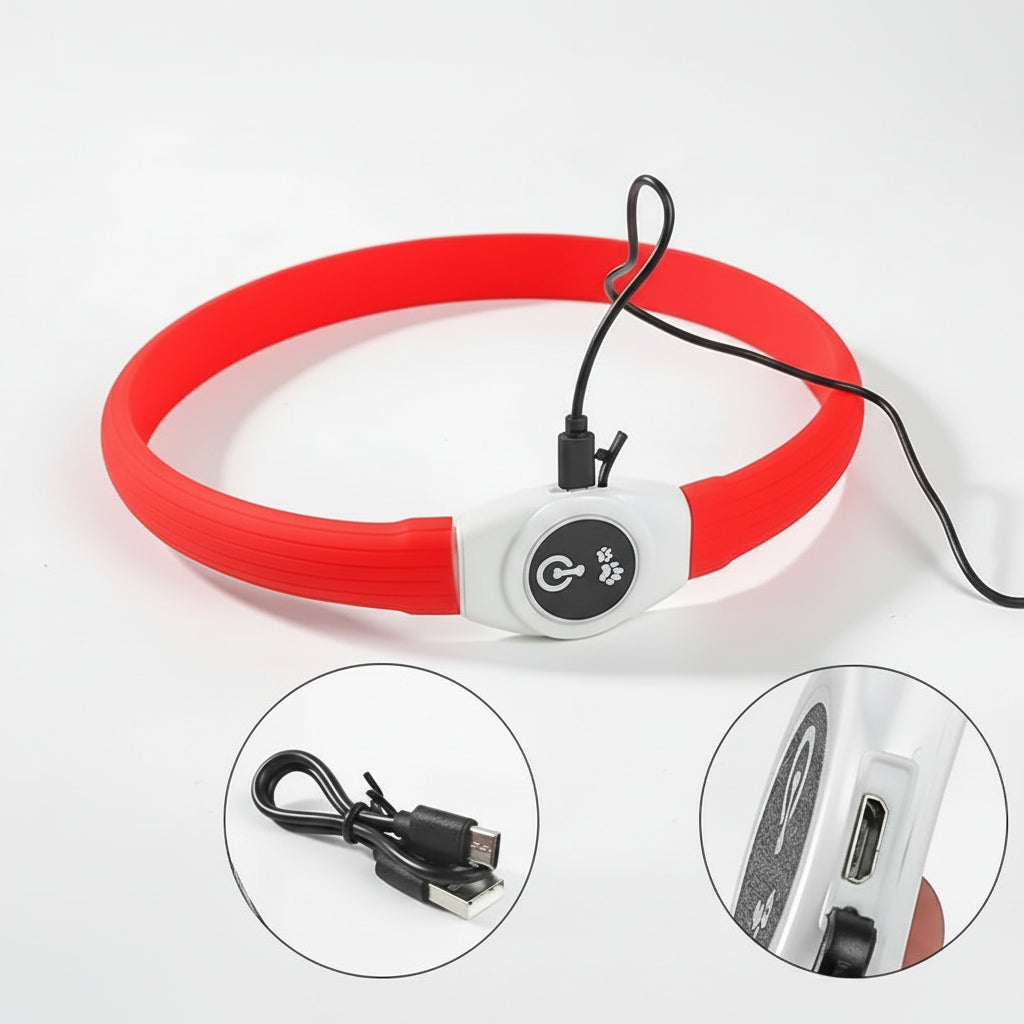 WOOFBEAM – LED Light Collar for Dogs for Safe Walks at Night