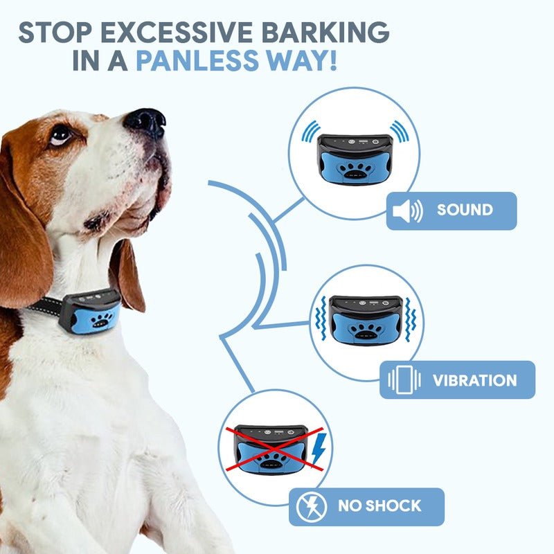 HUSHTONE – Intelligent Anti-Bark Dog Collar with Sonic Wave Technology and Adjustable Fit