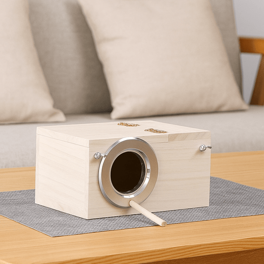 NESTCOTTAGE – Natural wood protection for budgerigars and small bird species