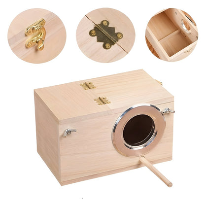 NESTCOTTAGE – Natural wood protection for budgerigars and small bird species