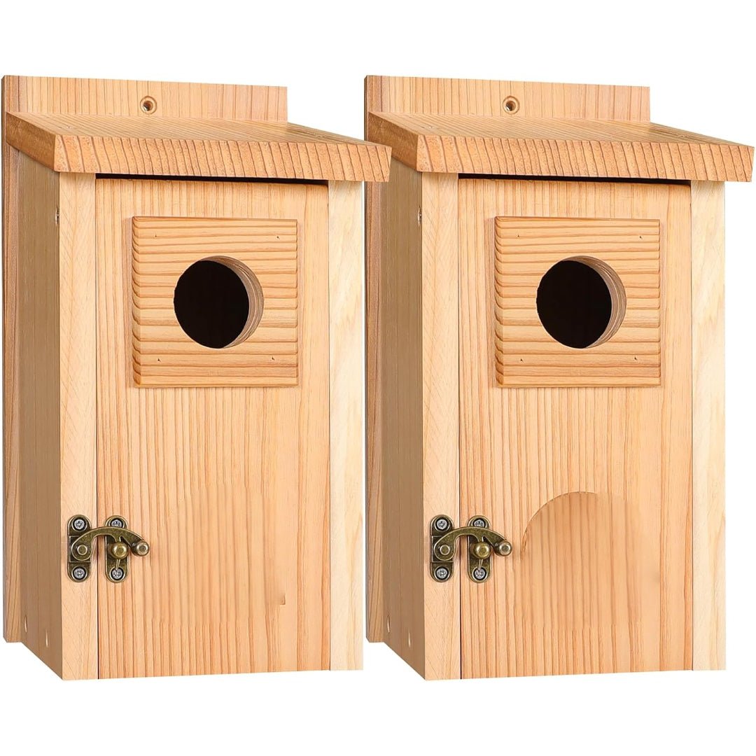 SKYDWELL – Cedar Wood Nesting House for Blue Jays, Swallows, and Small Birds