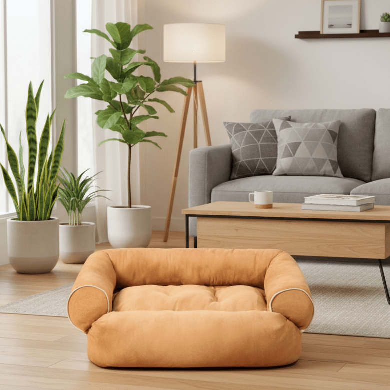 CANICLOUD – Orthopedic Dog Sofa Bed with Pressure-Relieving Padding for Older Dogs