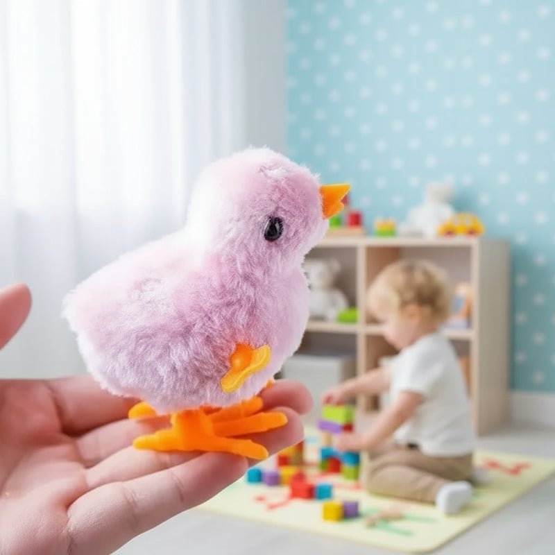 HOPCHICK – Jumping & Running Wind-up Chicken Toy for Curious Cats