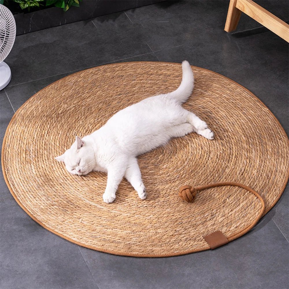 KITTYGUARD – Environmentally Friendly Rattan Scratching Mat for Cats to Protect Furniture and Floors