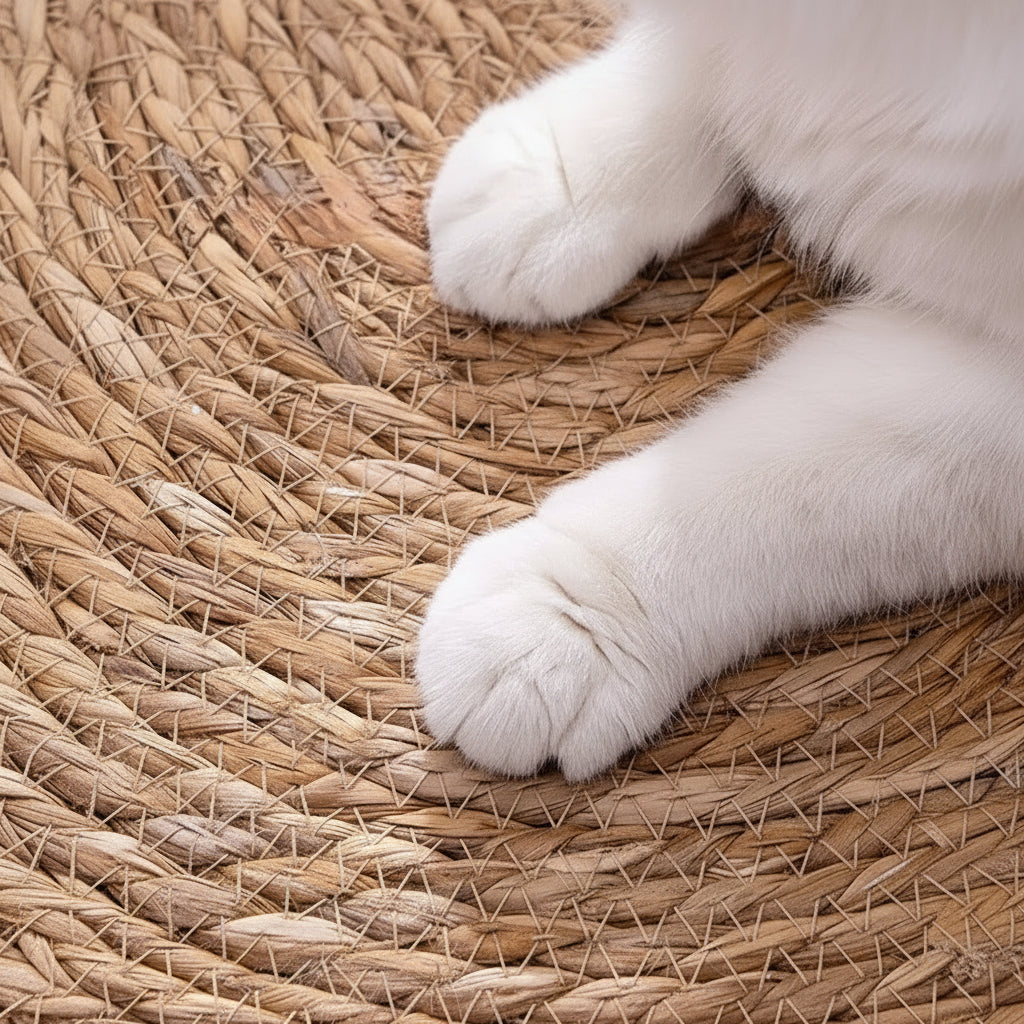 KITTYGUARD – Environmentally Friendly Rattan Scratching Mat for Cats to Protect Furniture and Floors