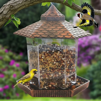 COPPERSHADE – Elegant bird feeder in copper look for weatherproof hanging decoration