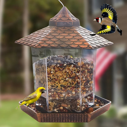 COPPERSHADE – Elegant bird feeder in copper look for weatherproof hanging decoration