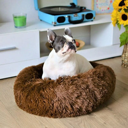 CALMVIA – Soothing Faux Fur Dog Bed for Relaxed & Cozy Sleep