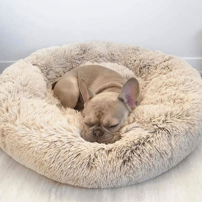 CALMVIA – Soothing Faux Fur Dog Bed for Relaxed & Cozy Sleep