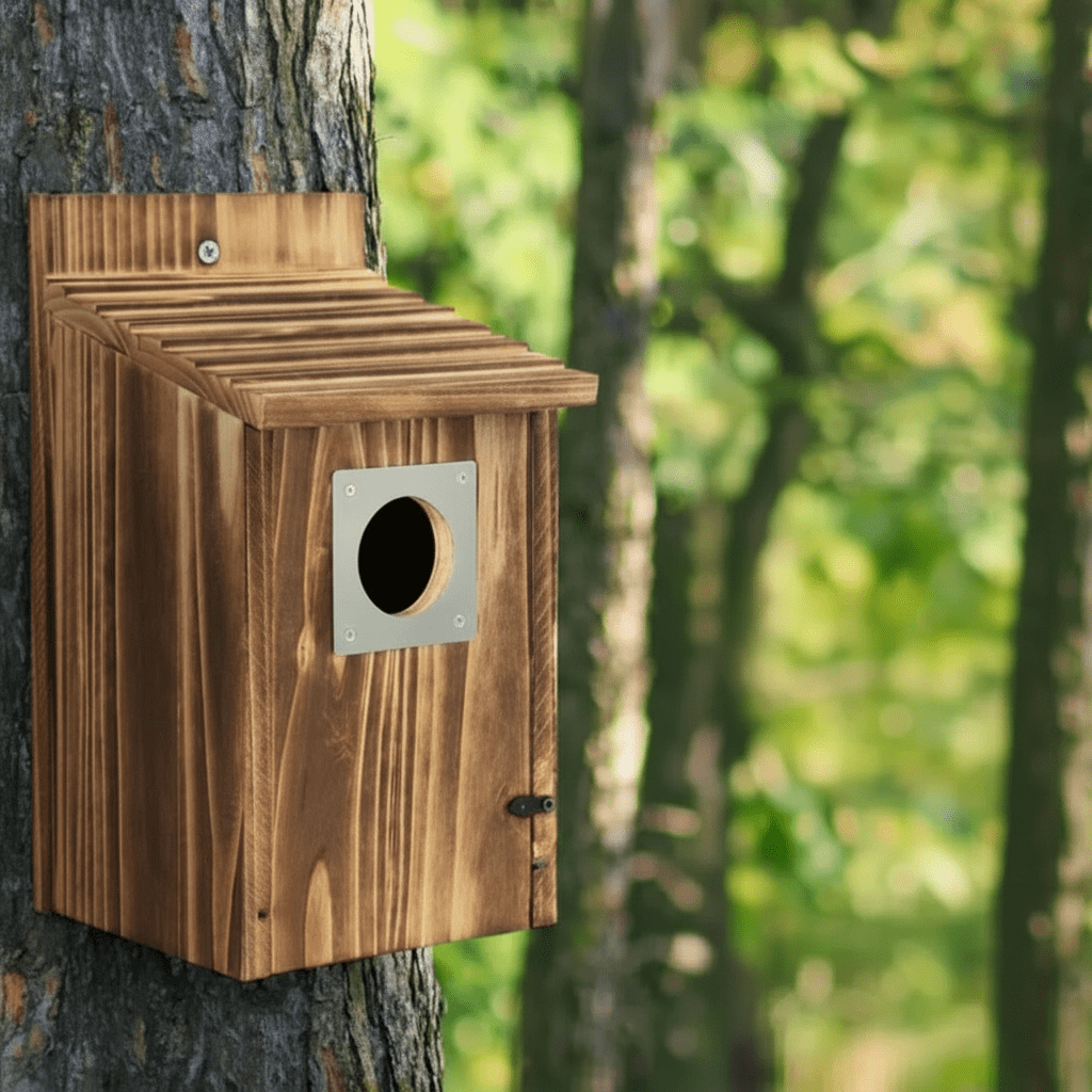 SKYDWELL – Cedar Wood Nesting House for Blue Jays, Swallows, and Small Birds