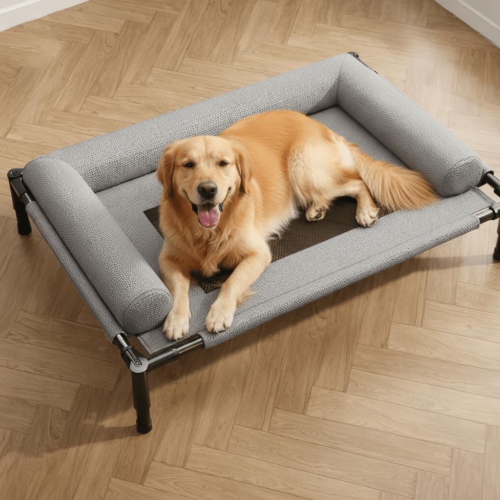 DOGHAVEN – Elevated Dog Bed for Garden and Outdoor Use