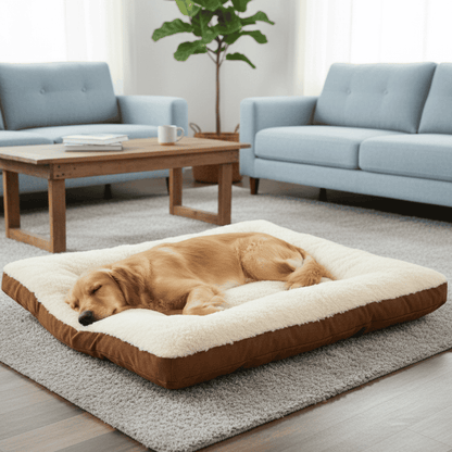 CLOUDPAW – Soft dog bed with supportive foam and cotton cover