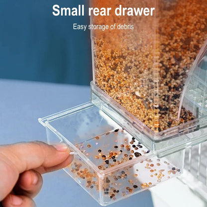 SPILLNEST – Automatic bird feeder for outdoors with drip- and splash-protected housing