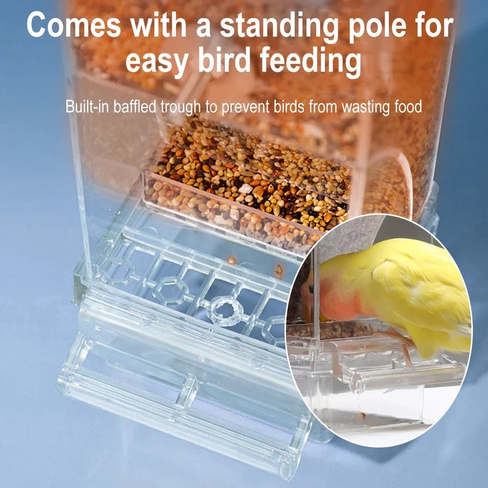 SPILLNEST – Automatic bird feeder for outdoors with drip- and splash-protected housing