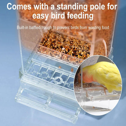 SPILLNEST – Automatic bird feeder for outdoors with drip- and splash-protected housing