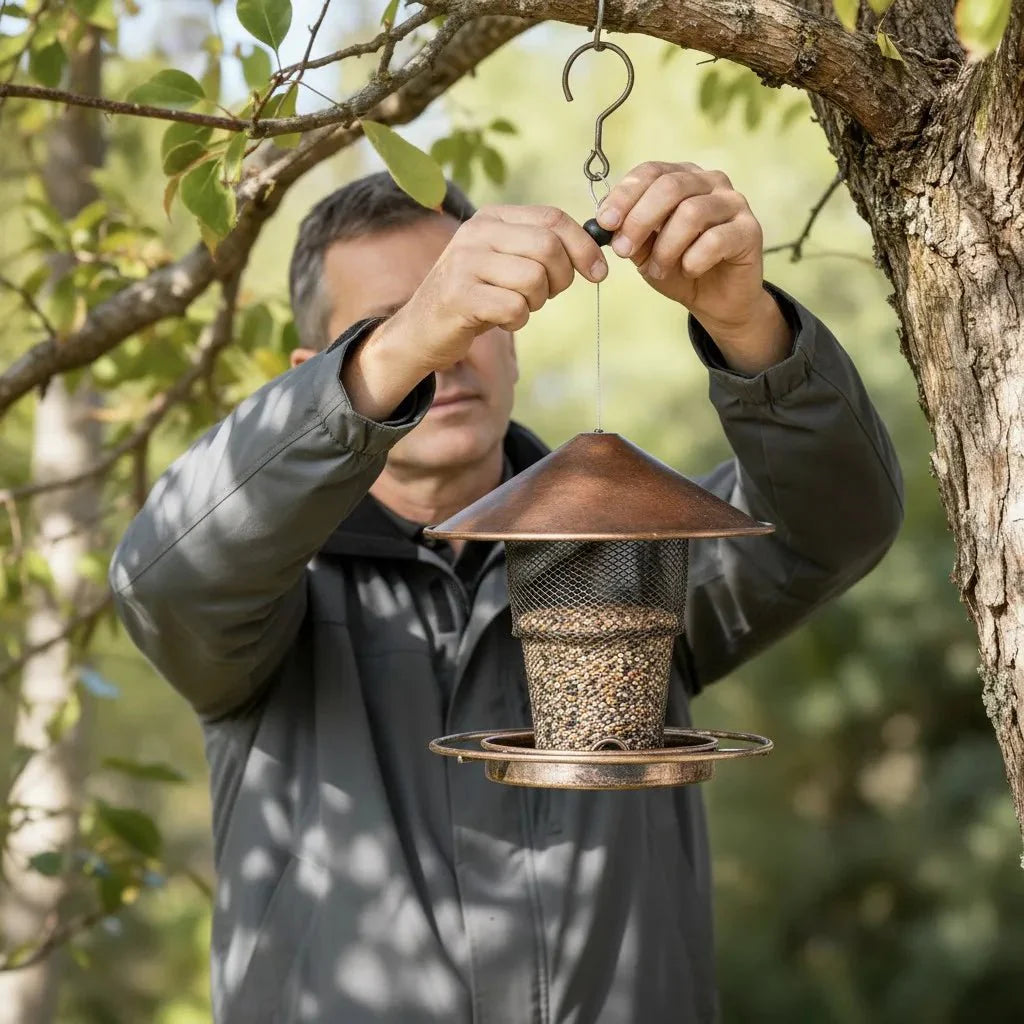 BIRDSAFE – Squirrel-Proof Bird Feeder Made of Iron