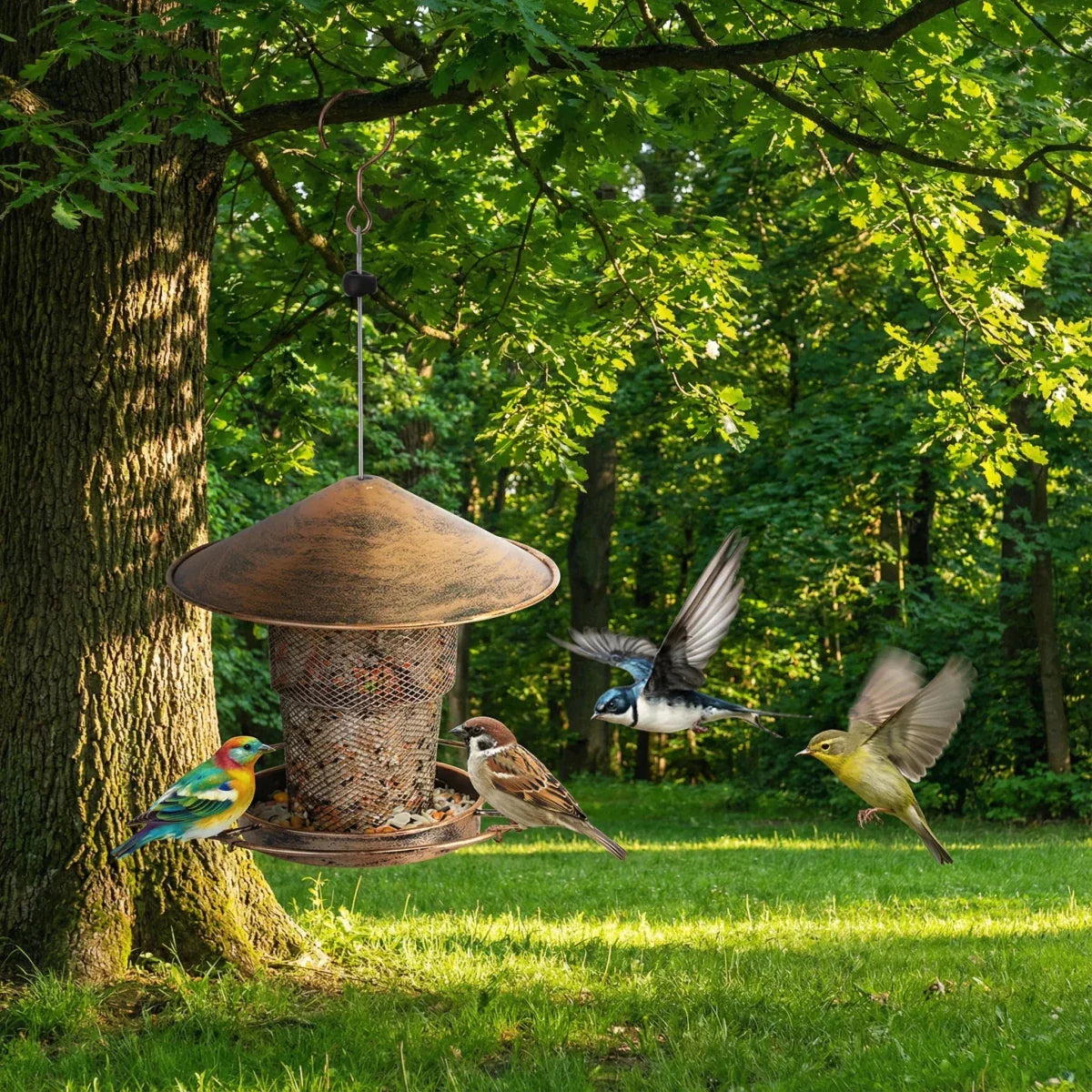 BIRDSAFE – Squirrel-Proof Bird Feeder Made of Iron