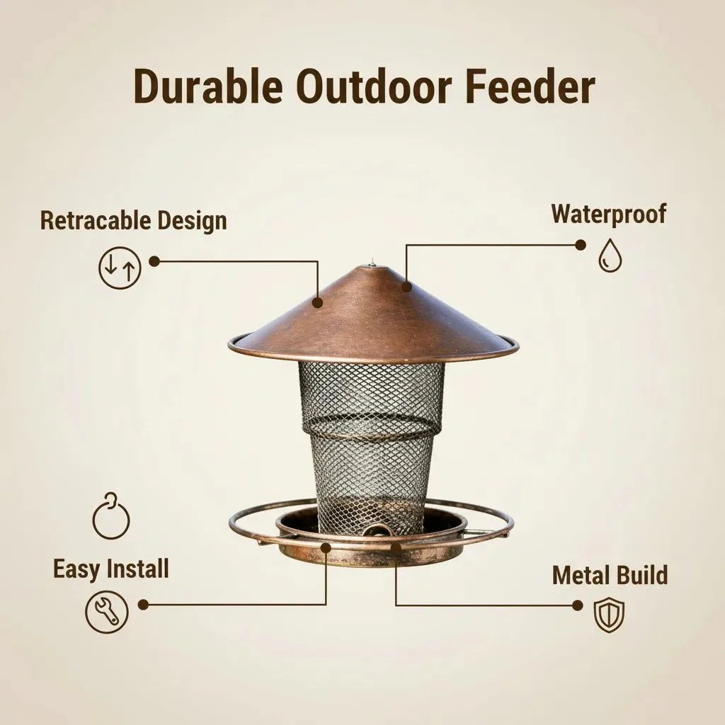 BIRDSAFE – Squirrel-Proof Bird Feeder Made of Iron