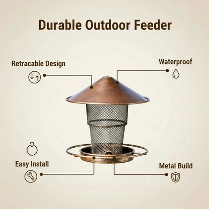 BIRDSAFE – Squirrel-Proof Bird Feeder Made of Iron