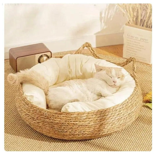 SNOOZIE – Ultra-soft, round cat bed for cozy comfort