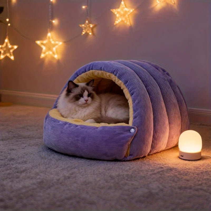 SNUGDEN – Closed Cat Bed for Warmth & Security