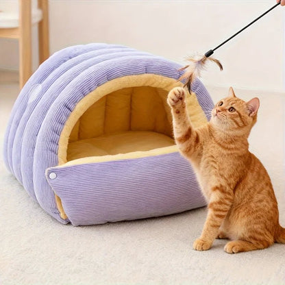 SNUGDEN – Closed Cat Bed for Warmth & Security