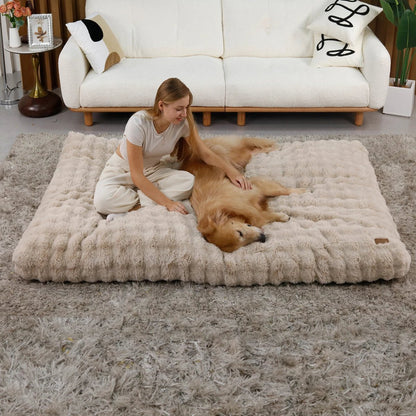 PAWLYTE – Thick plush bed with water-repellent cover