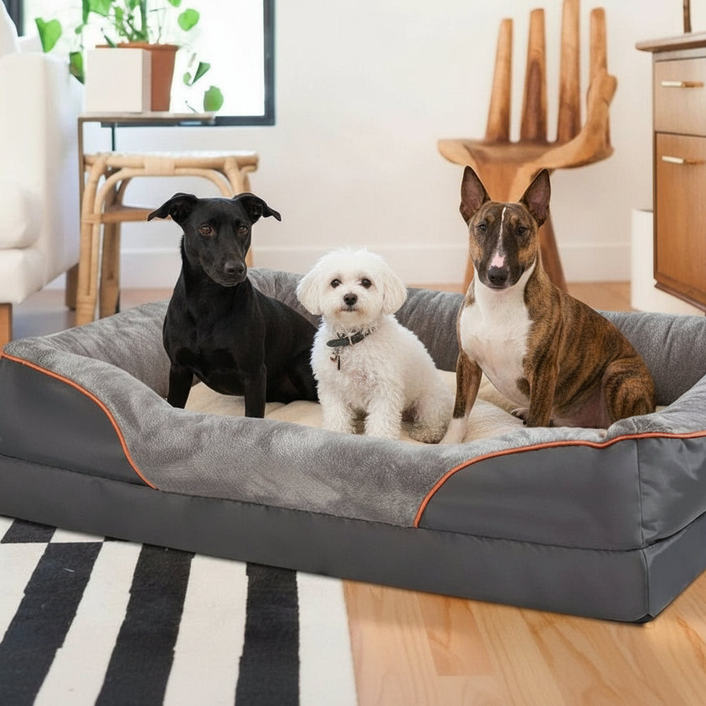 FURDEN – Premium Orthopedic Dog Mattress – Memory Foam & Waterproof Cover