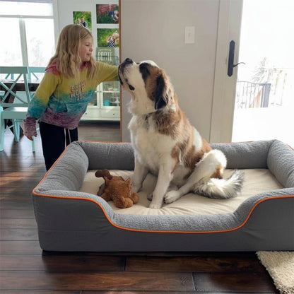 FURDEN – Premium Orthopedic Dog Mattress – Memory Foam & Waterproof Cover