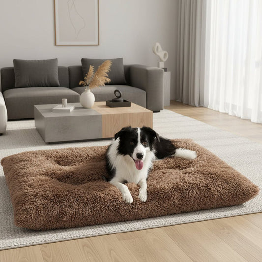 PETSIESTA – Extra soft rectangular dog bed for highest lying comfort