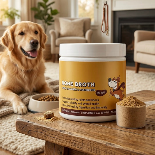 Organic Turkey Tail Mushroom Powder for Dogs – Immune Support Supplement, Digestive & Respiratory Health, Natural Antioxidant Formula, 90g