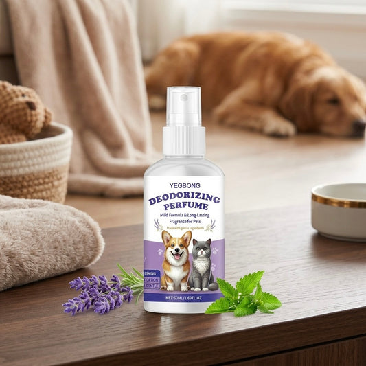 Yegbong Pet Deodorizing Spray – Eliminates Bad Odors & Long-Lasting Fresh Fragrance for Dogs & Cats – Non-Irritating Air & Pet Odor Eliminator Spray